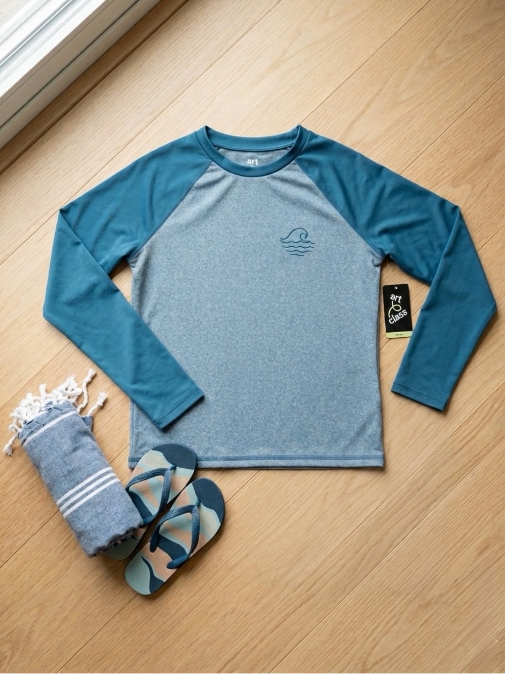 NWT Art Class Boys Rash Guard Size M (8) UPF 50+